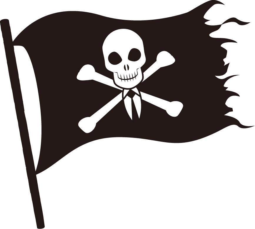 ブラックジャック　オンラインカジノルールと遊び方　海賊の旗